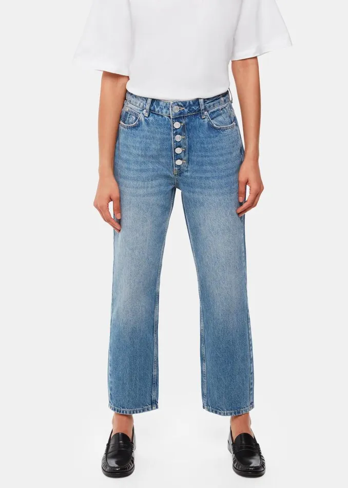 Whistles Pants Denim Authentic Hollie Button Jean 8211 Women