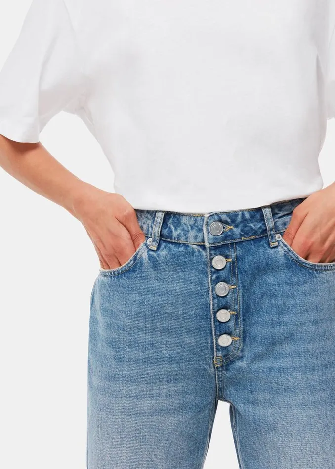 Whistles Pants Denim Authentic Hollie Button Jean 8211 Women