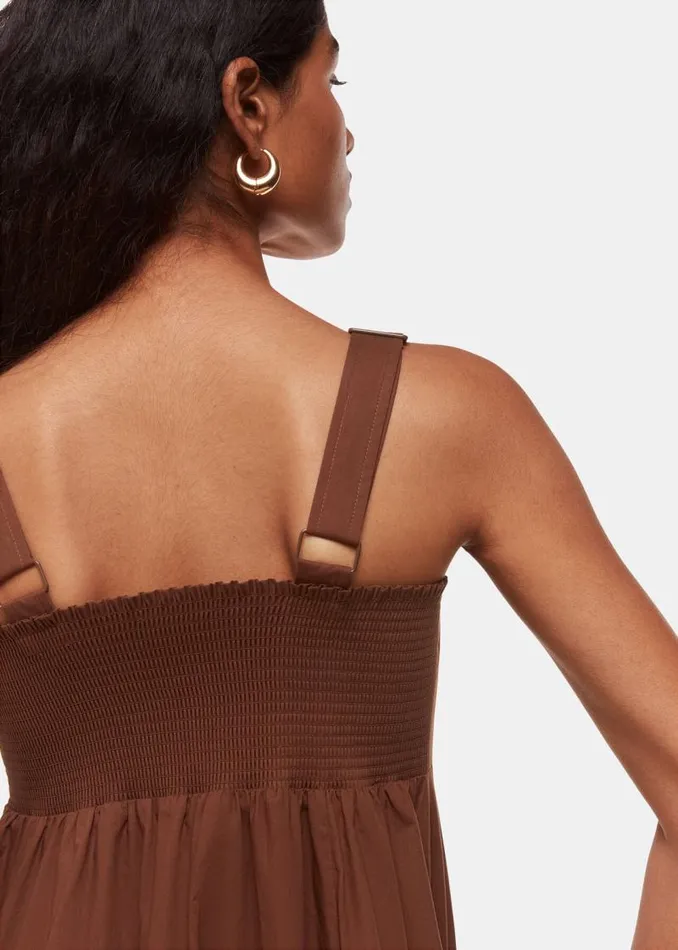 Whistles Petite Dresses and Jumpsuits Brown Petite Anna Dress 8211 Women