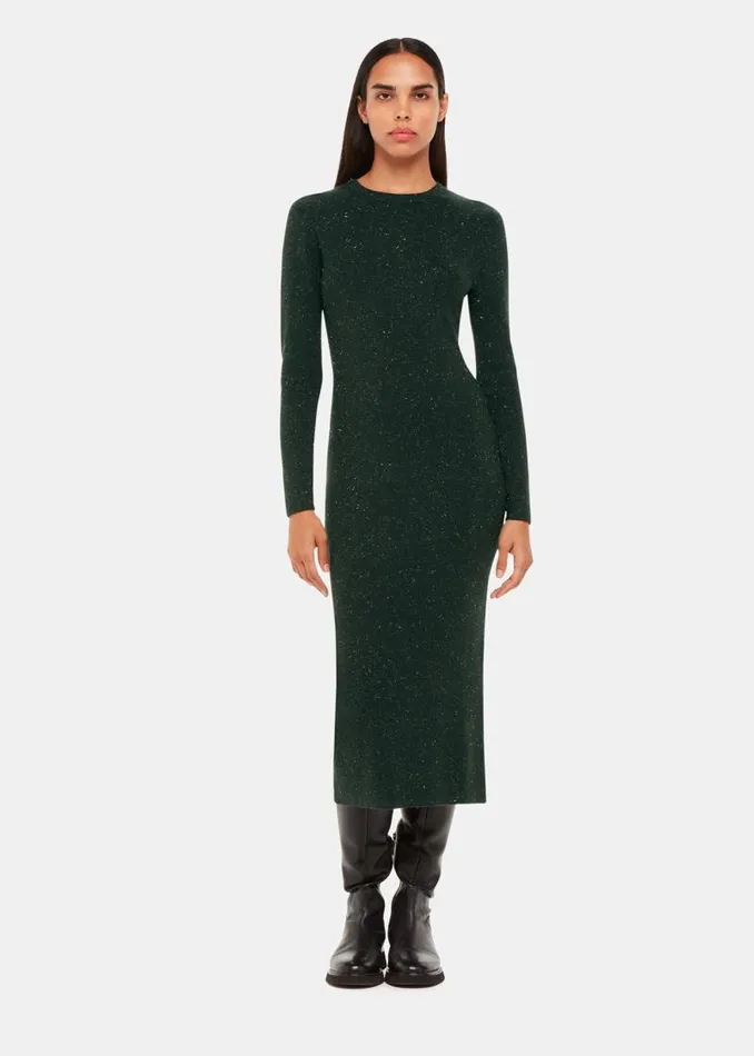 Whistles Petite Dresses and Jumpsuits Dark Green Petite Annie Sparkle Sweater Dress 8211 Women Whistles Petite Dresses and Jumpsuits Dark Green Petite Annie Sparkle Sweater Dress 8211 Women