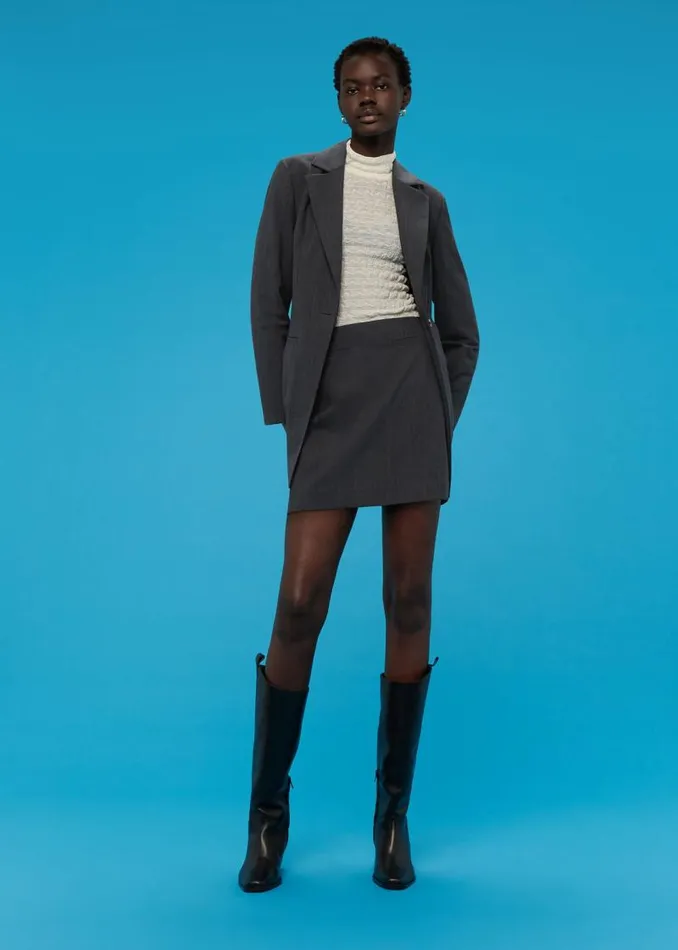 Whistles Skirts Grey Lola Mini Skirt 8211 Women