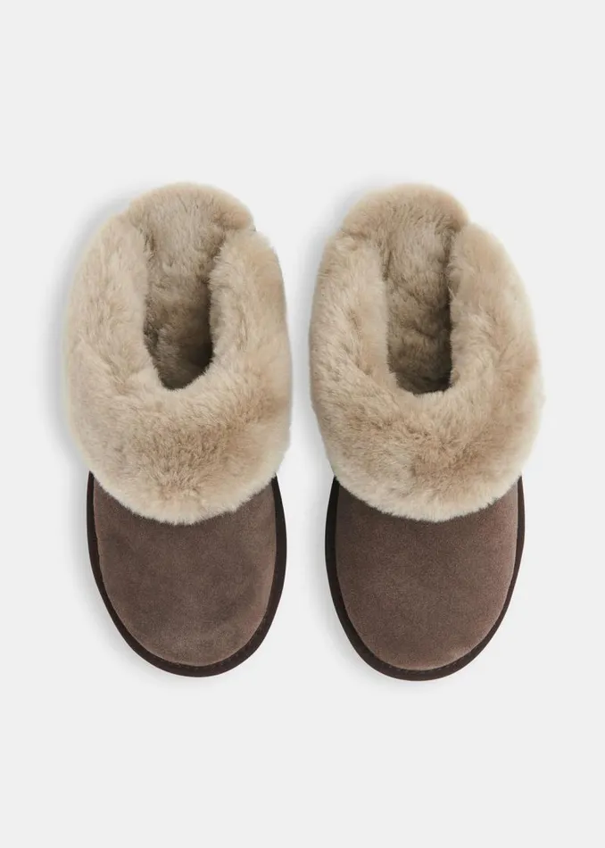 Whistles Slippers Taupe Emilia Cuff Slipper 8211 Women