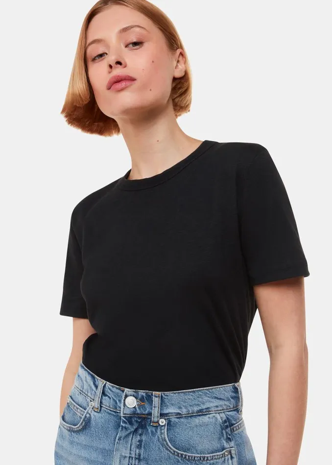 Whistles Tops Black Emily Ultimate TShirt 8211 Women