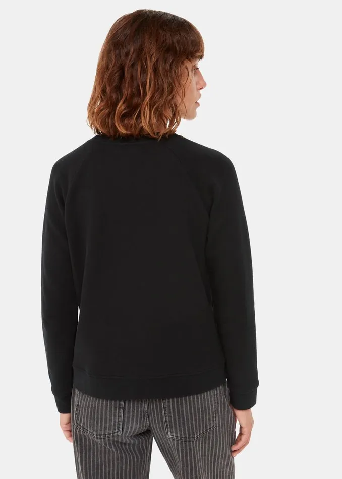 Whistles Tops Black Williamsburg Logo Sweat 8211 Women