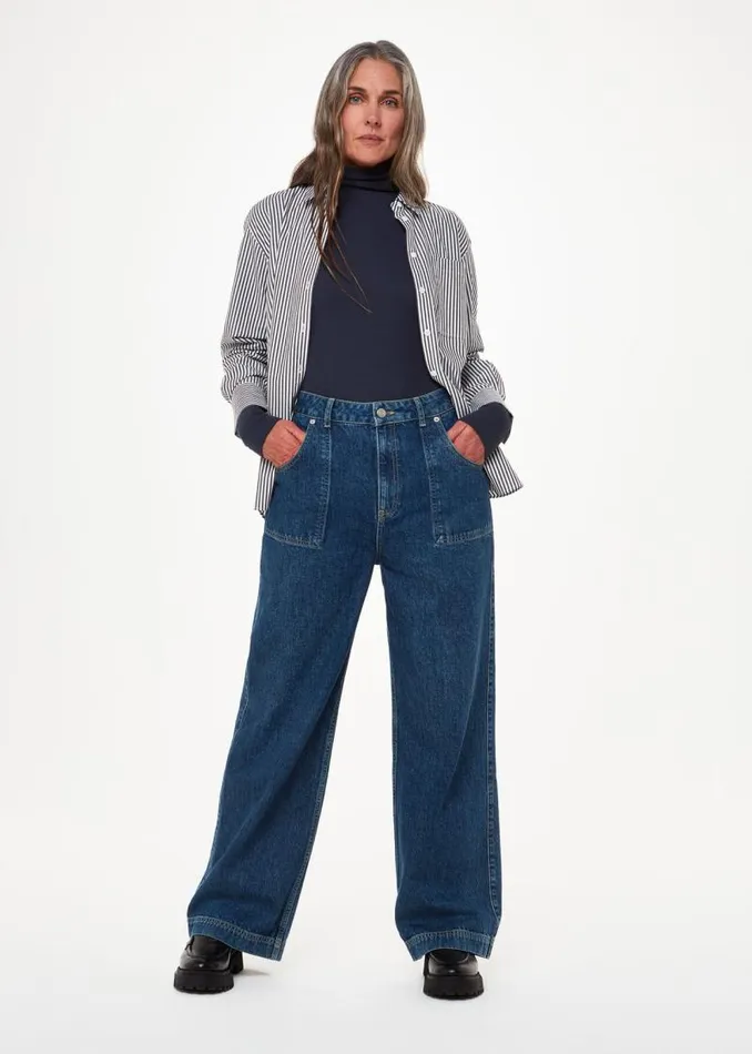 Whistles Tops Navy Essential Ribbed Turtleneck 8211 Women
