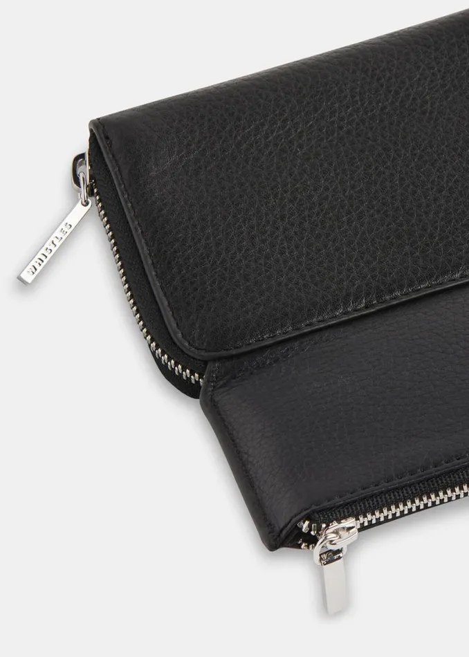 Whistles Wallets and Cardholders Black Bibi Zip Purse 8211 Women