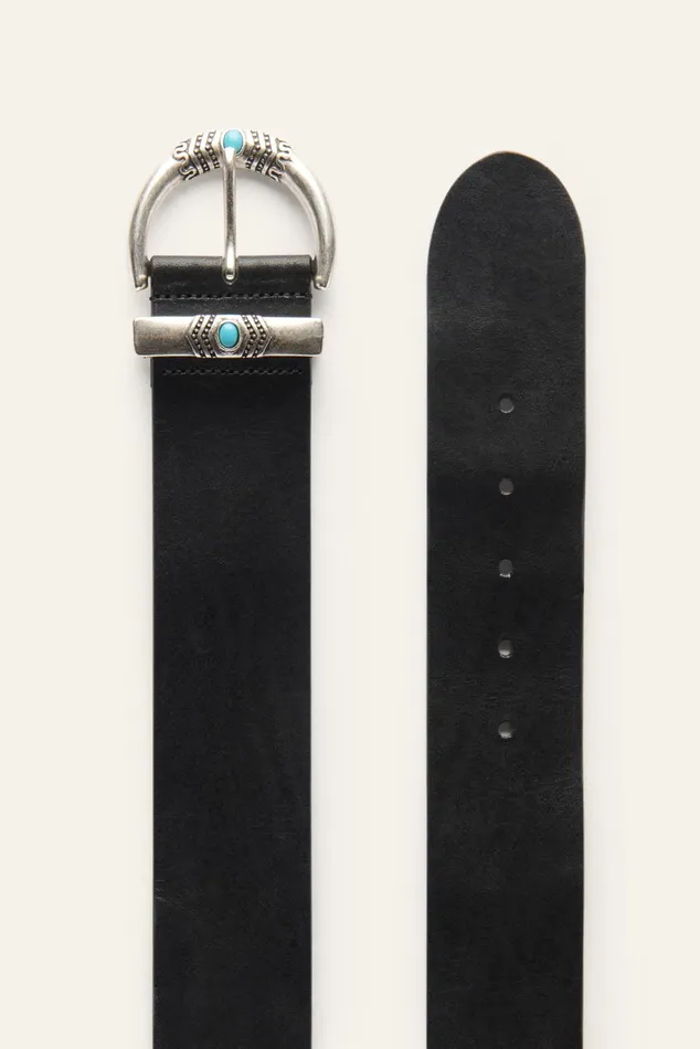 Wide Belt Blye Black Women Baandsh Belts