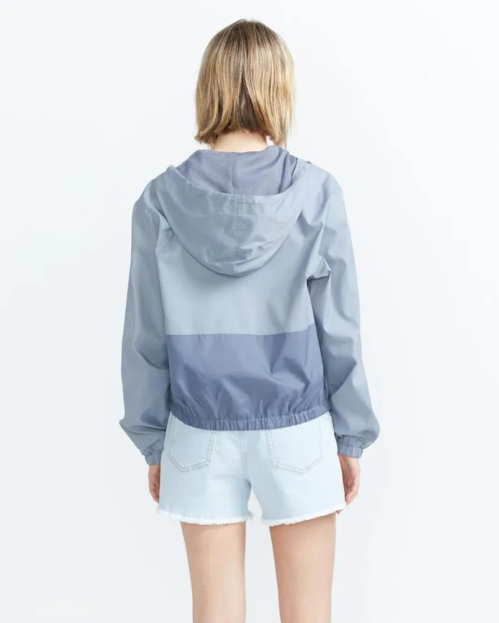 Wind Brakin Zip Jacket 8211 Grey Blue Womens Volcom Jackets