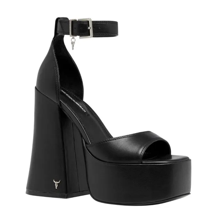 Windsor Smith Platforms Women AWARE BLACK PLATFORM HEELS Windsor Smith Platforms Women AWARE BLACK PLATFORM HEELS