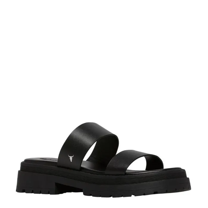 Windsor Smith Sandals Women LASER BLACK LEATHER SANDALS Windsor Smith Sandals Women LASER BLACK LEATHER SANDALS