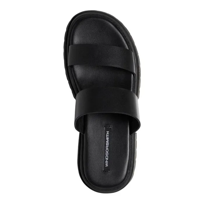 Windsor Smith Sandals Women LASER BLACK LEATHER SANDALS Windsor Smith Sandals Women LASER BLACK LEATHER SANDALS