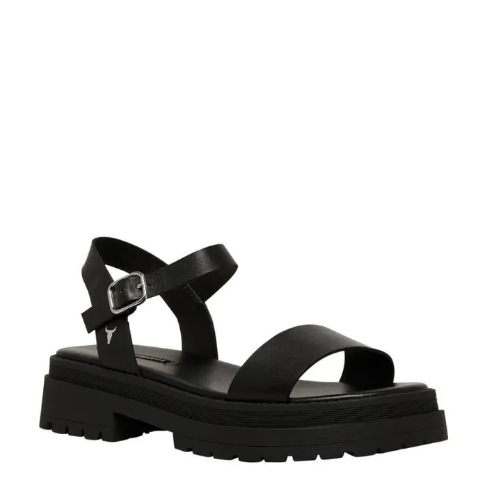 Windsor Smith Sandals Women LINGER BLACK LEATHER SANDALS Windsor Smith Sandals Women LINGER BLACK LEATHER SANDALS
