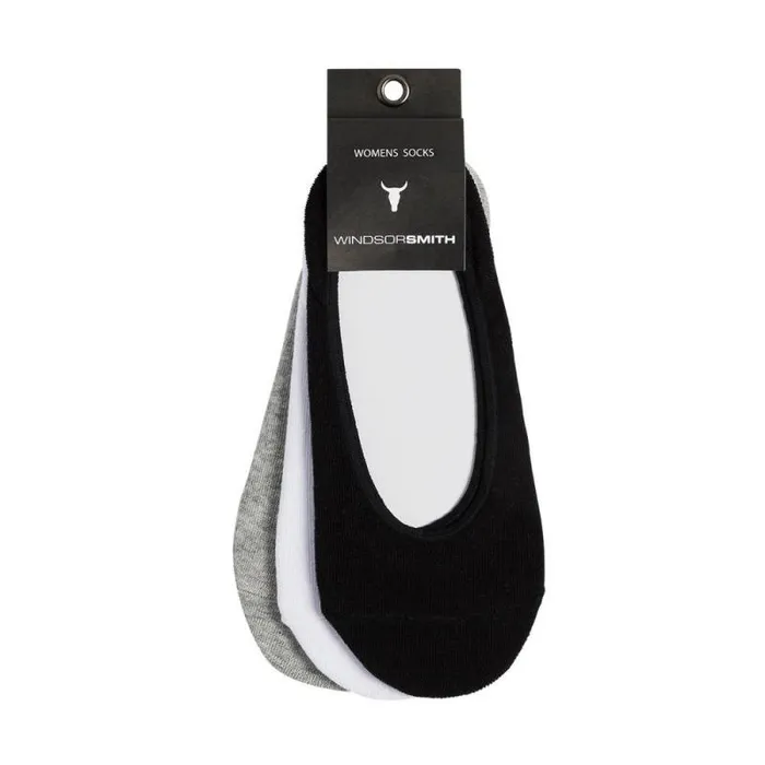 Windsor Smith Socks Women WOMEN039S INVISIBLE SOCK 3PK MULTI COLOR