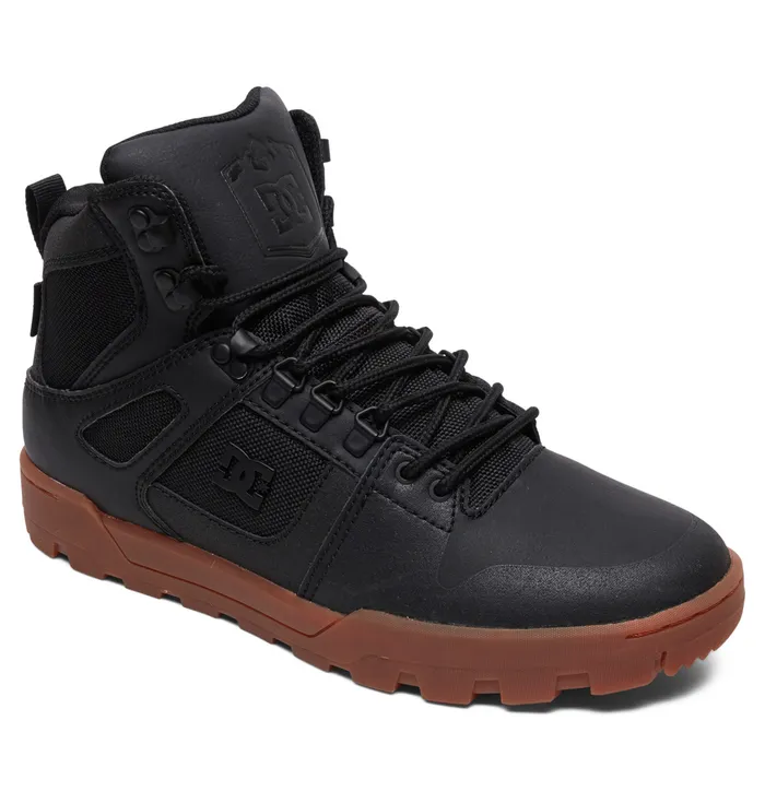 Winter Boots Men Pure HighTop WaterResistant Winter Boots blackgum DC Shoes