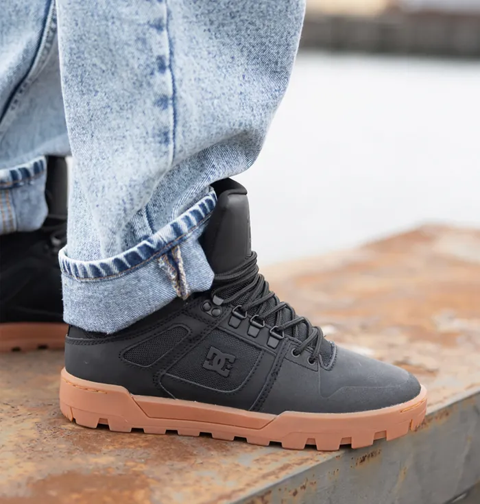 Winter Boots Men Pure HighTop WaterResistant Winter Boots blackgum DC Shoes