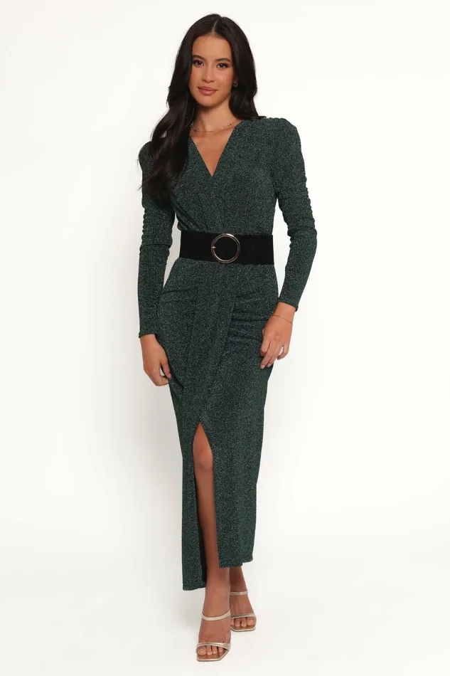 Winter Dresses Grayson Maxi Dress Emerald 8211 Petal and Pup Women