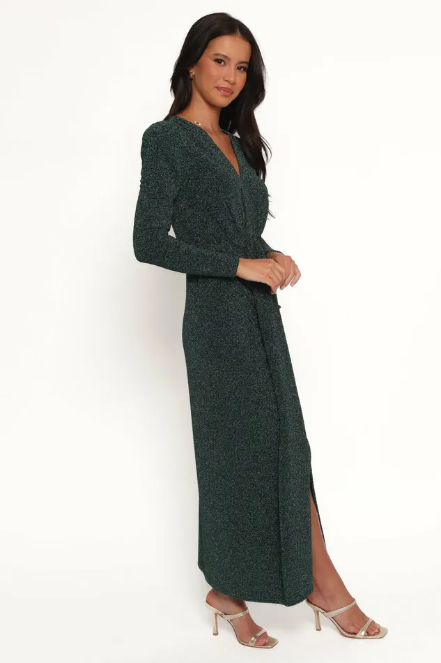 Winter Dresses Grayson Maxi Dress Emerald 8211 Petal and Pup Women