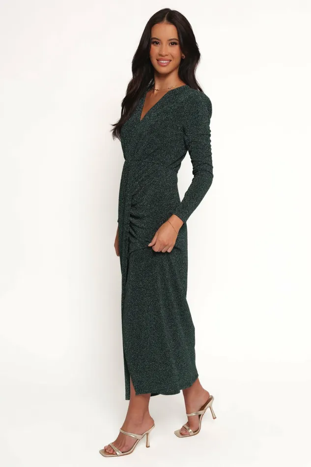 Winter Dresses Grayson Maxi Dress Emerald 8211 Petal and Pup Women