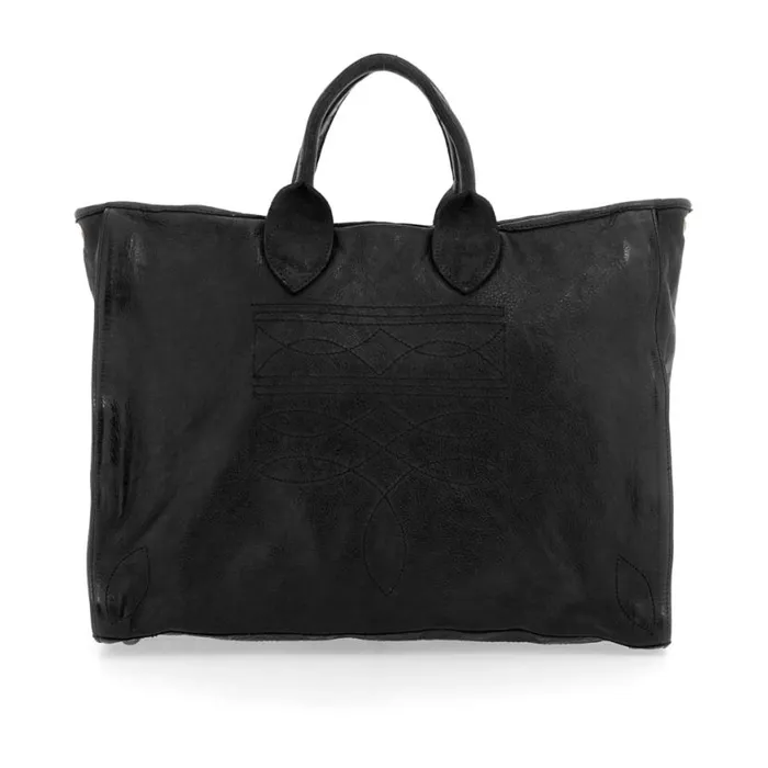 Women Agata Black Campomaggi ShoppersTote Bags