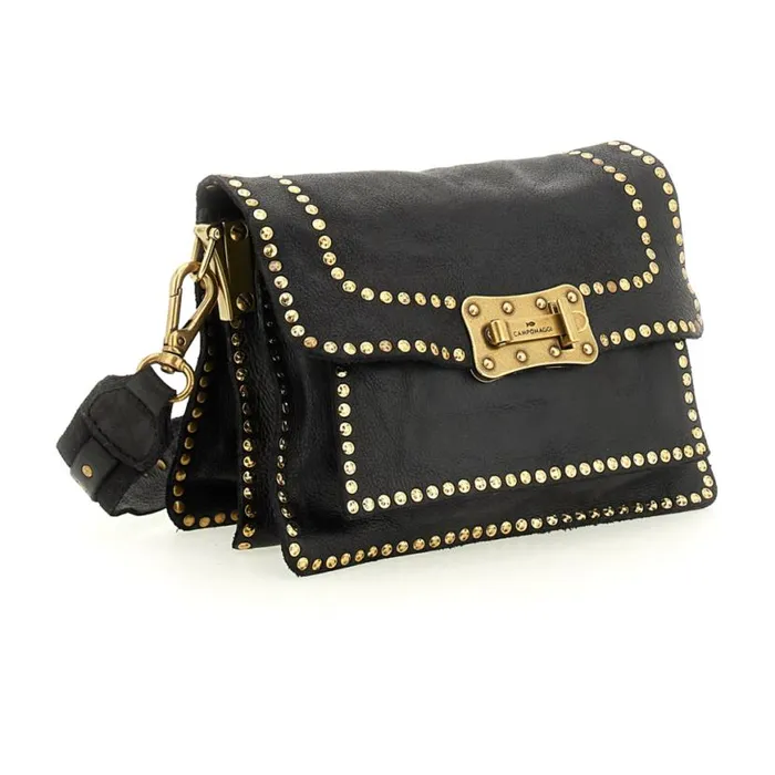 Women Agnese Black Campomaggi Crossbody Bags Women Agnese Black Campomaggi Crossbody Bags