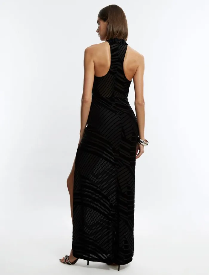 Women Allegra Halter Gown Black BCBG Dresses Women Allegra Halter Gown Black BCBG Dresses