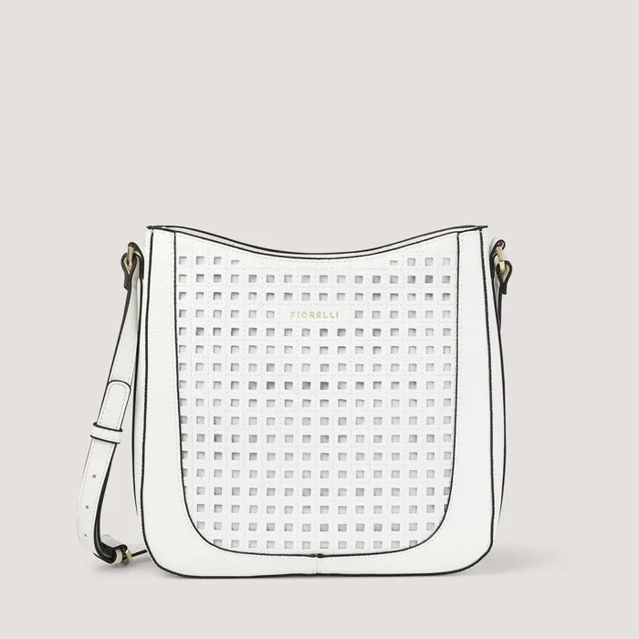 Women Alma Crossbody Bag White LaserCut Fiorelli Crossbody Bags