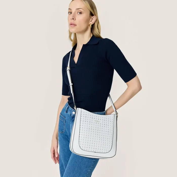 Women Alma Crossbody Bag White LaserCut Fiorelli Crossbody Bags