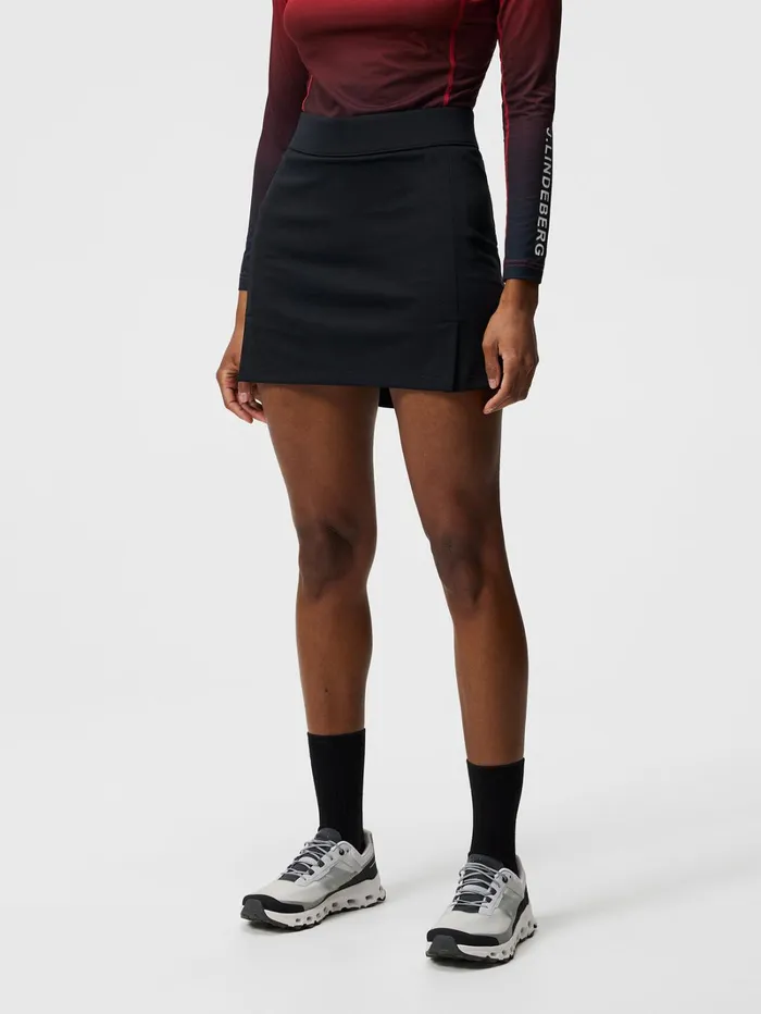 Women Amelie Mid Skirt Black JLindeberg Skirts