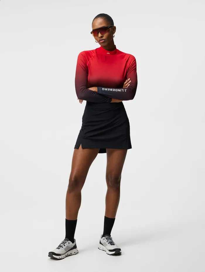 Women Amelie Mid Skirt Black JLindeberg Skirts Women Amelie Mid Skirt Black JLindeberg Skirts