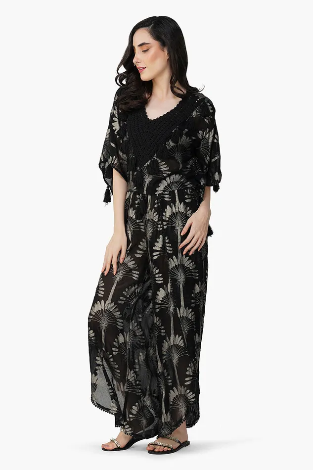 Women America and Beyond Silver Black Foil Printed Top Tops