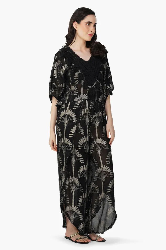 Women America and Beyond Silver Black Foil Printed Top Tops
