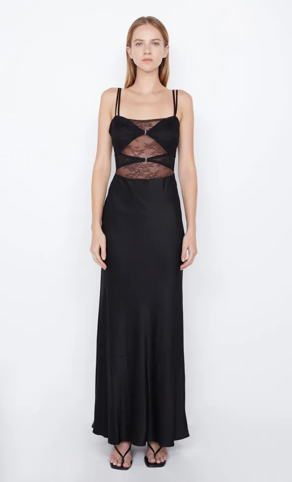 Women AMORAS CUT OUT DRESS 8211 BLACKCHOCOLATE Bec Bridge Wedding Guest