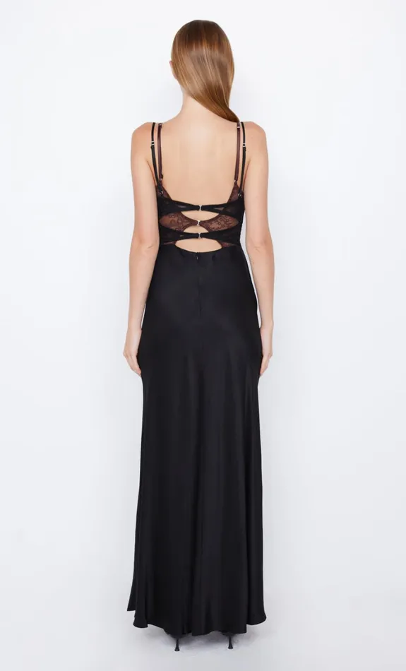 Women AMORAS CUT OUT DRESS 8211 BLACKCHOCOLATE Bec Bridge Wedding Guest