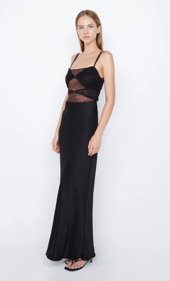Women AMORAS CUT OUT DRESS 8211 BLACKCHOCOLATE Bec Bridge Wedding Guest