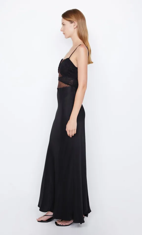 Women AMORAS CUT OUT DRESS 8211 BLACKCHOCOLATE Bec Bridge Wedding Guest
