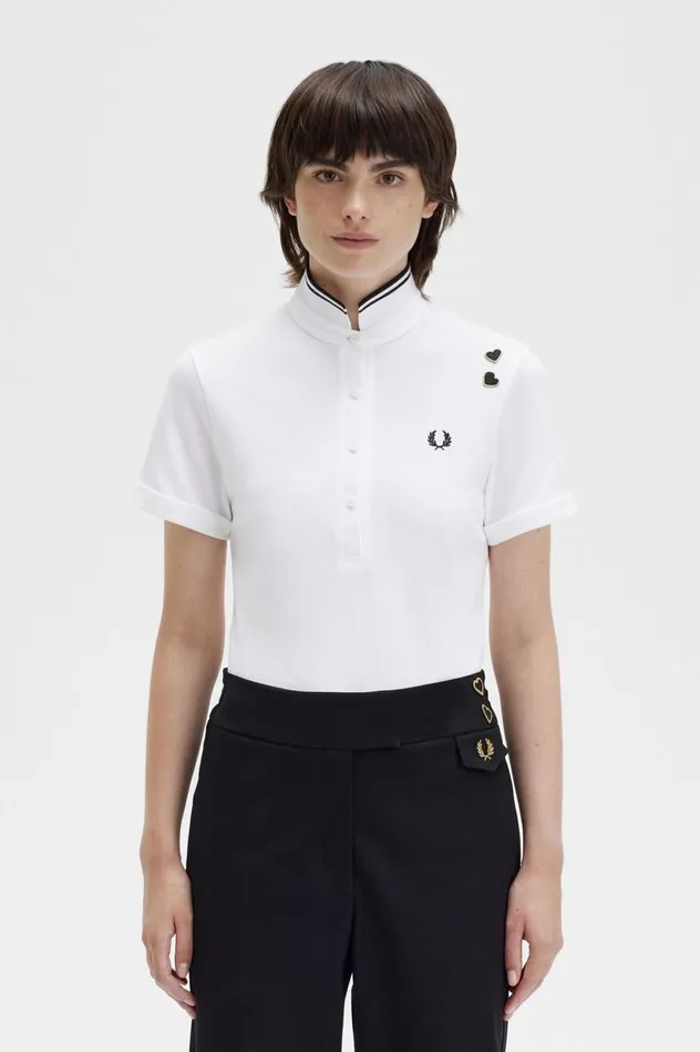 Women Amy Winehouse FoundationAmy Shirt White Fred Perry Polo Shirts