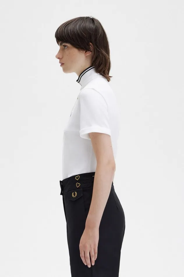 Women Amy Winehouse FoundationAmy Shirt White Fred Perry Polo Shirts