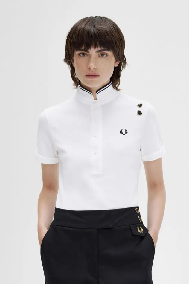 Women Amy Winehouse FoundationAmy Shirt White Fred Perry Polo Shirts