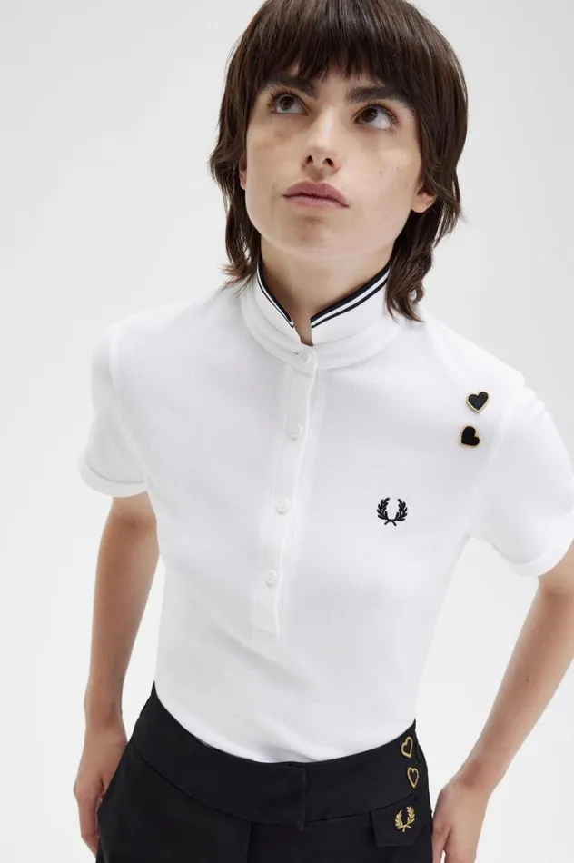 Women Amy Winehouse FoundationAmy Shirt White Fred Perry Polo Shirts
