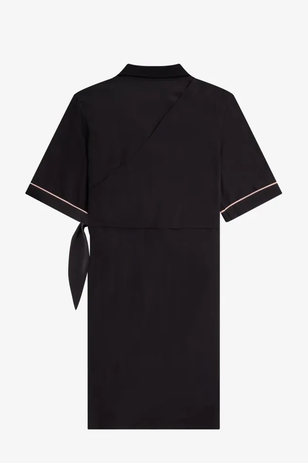 Women Amy Winehouse FoundationBowling Shirt Dress Black Fred Perry Dresses