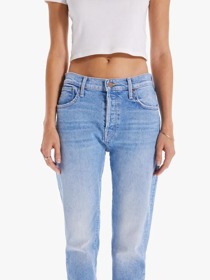 Women Ankle Mother Denim The Scrapper Ankle Dark Blue