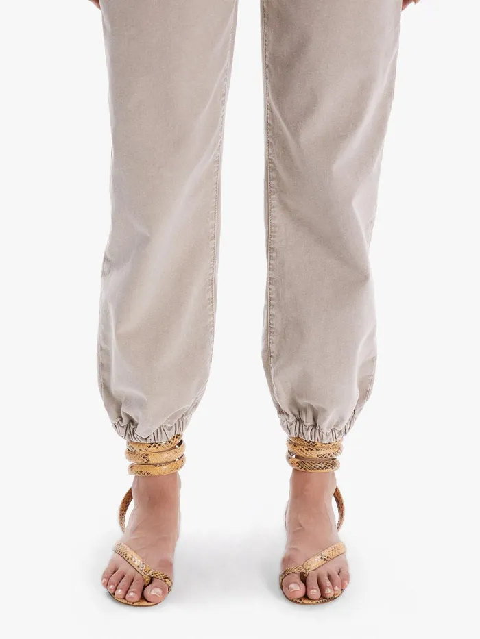 Women Ankle Mother Denim The Wrapper Patch Springy Ankle Beigekhaki