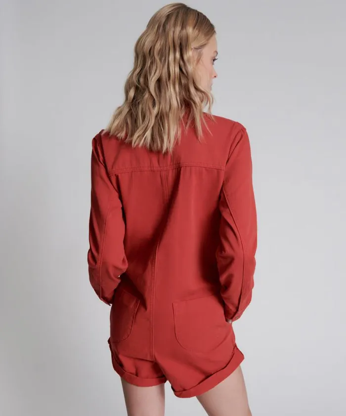 Women APPLE RED PROPHECY JUMPSUIT One Teaspoon Denim Jumpsuits Women APPLE RED PROPHECY JUMPSUIT One Teaspoon Denim Jumpsuits
