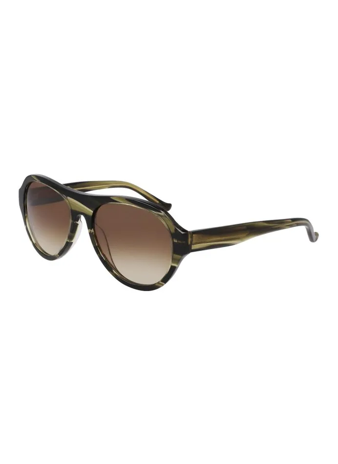 Women AVIATOR 56MM MODERN ICONS Forest Horn Donna Karan New York Eyewear