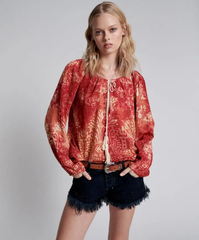 Women BABYLON GARDEN MINOAN TOP One Teaspoon Tops