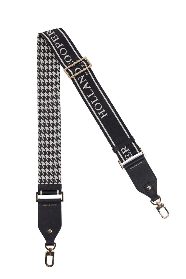Women Bags Holland Cooper Abbot Bag Strap Ecru Houndstooth