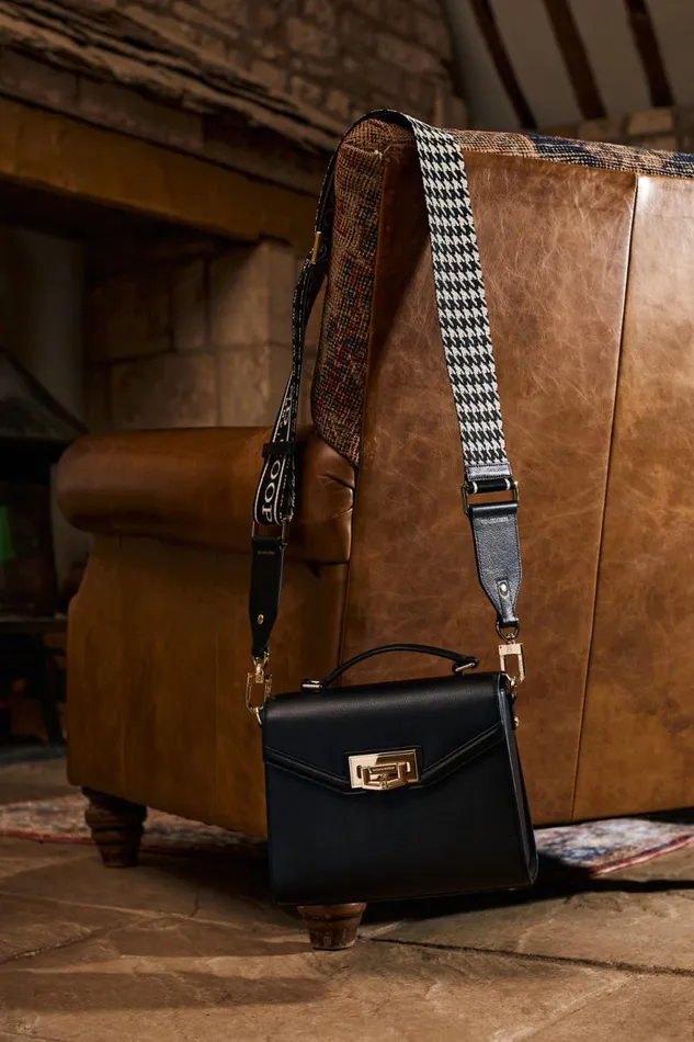 Women Bags Holland Cooper Abbot Bag Strap Ecru Houndstooth Women Bags Holland Cooper Abbot Bag Strap Ecru Houndstooth