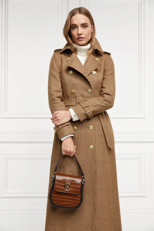 Women Bags Holland Cooper Chelsea Saddle Bag Tan Croc Women Bags Holland Cooper Chelsea Saddle Bag Tan Croc