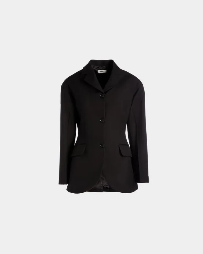 Women Bally Coats and Jackets Blazer In Black Wool Black