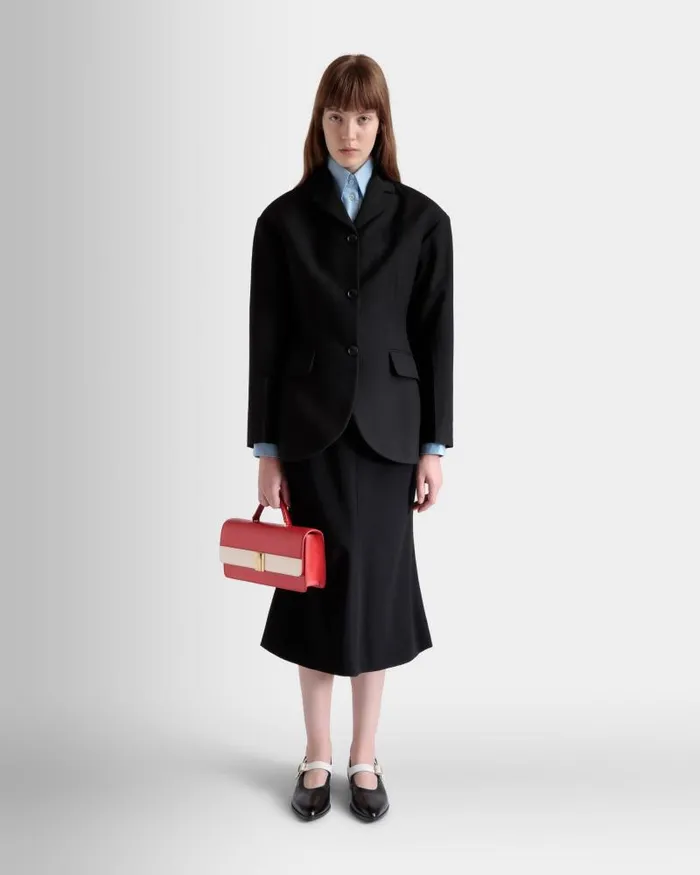 Women Bally Coats and Jackets Blazer In Black Wool Black Women Bally Coats and Jackets Blazer In Black Wool Black